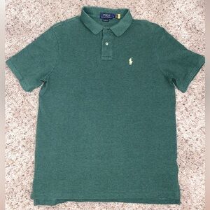 Polo Ralph Lauren Polo Shirt Men’s Size Large Heathered Hunter Green Classic Fit
